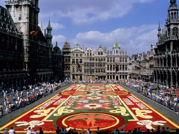 /Alfombra floral en la Gran Plaza de Bruselas