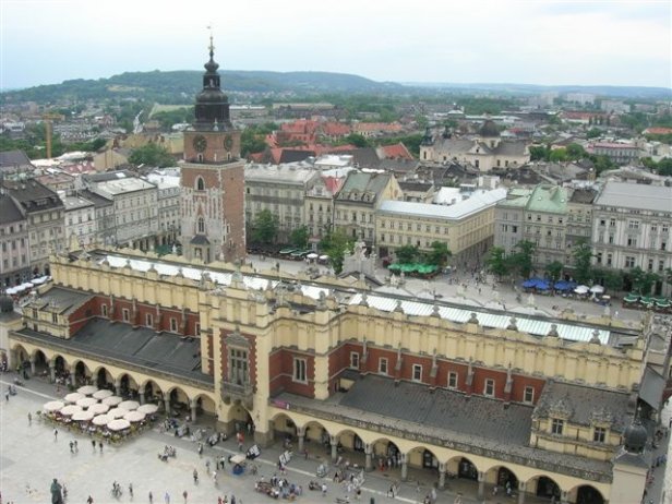 /Sukiennice, en la Plaza del Mercado